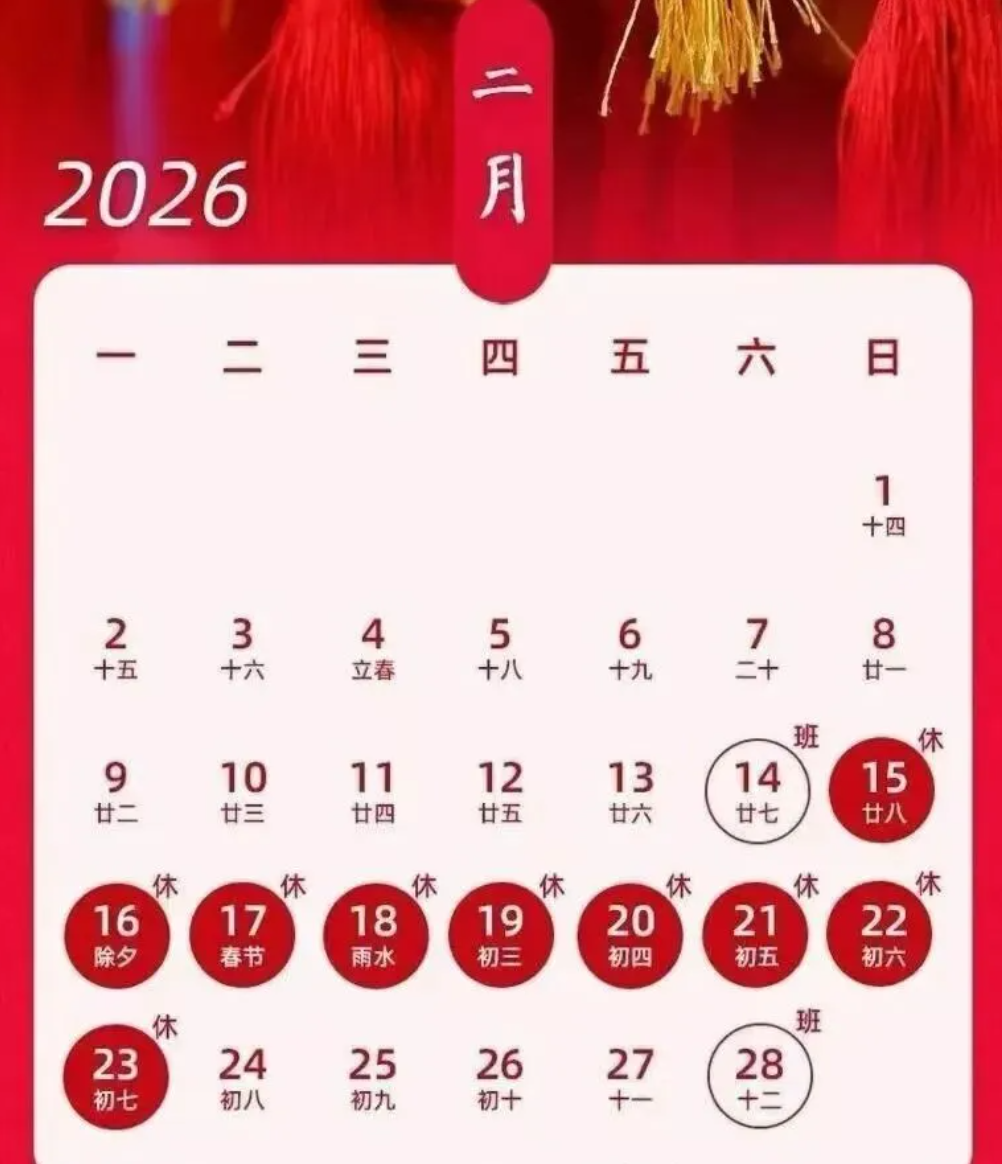 2026年全國各省衛視拜年廣告《大年初一至初七》播出